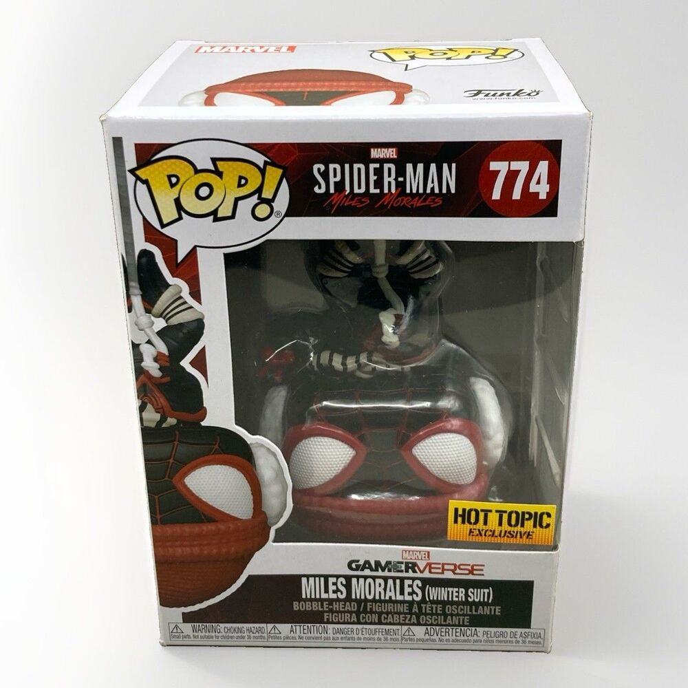 Funko Pop Exclusive Miles Morales #774 Winter Suit Spider-Man Hot Topic